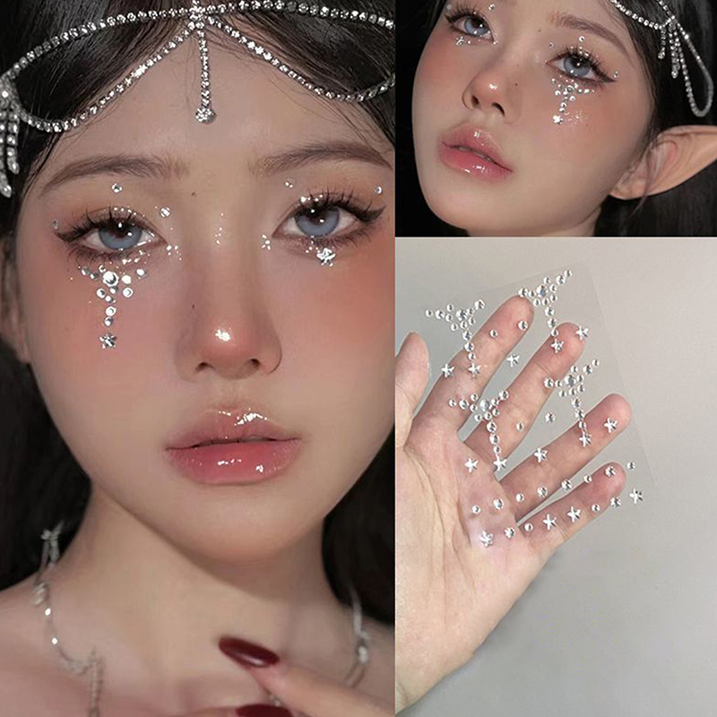 새로운 DIY 셀프 접착 다이아몬드 얼굴 눈 몸 스티커 - Beauty & Makeup Katia Di Paola 리뷰 및 가격